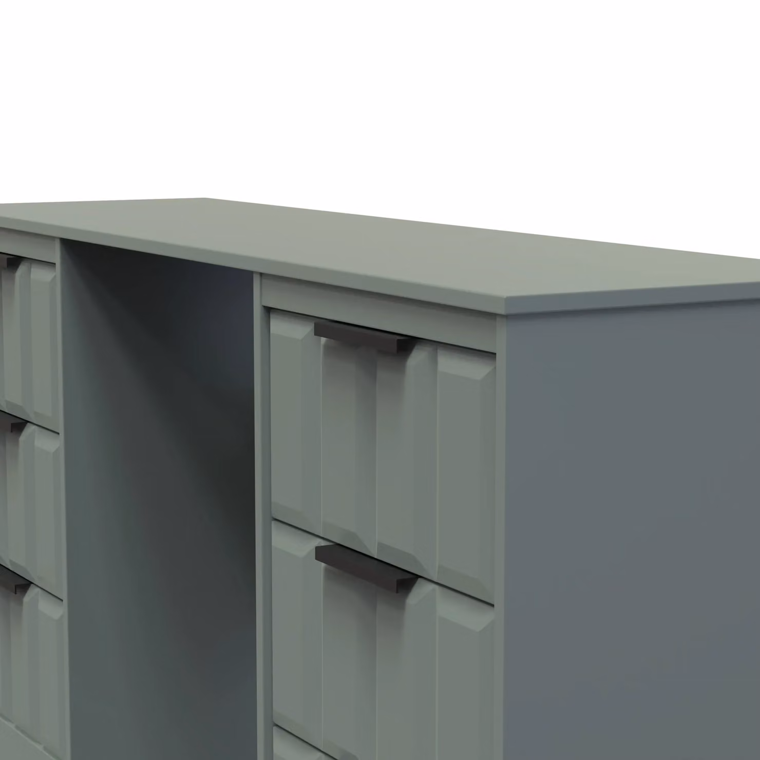 Ready Assembled 2 U Seattle 6 Drawer Kneehole Desk in Pale Green – 3