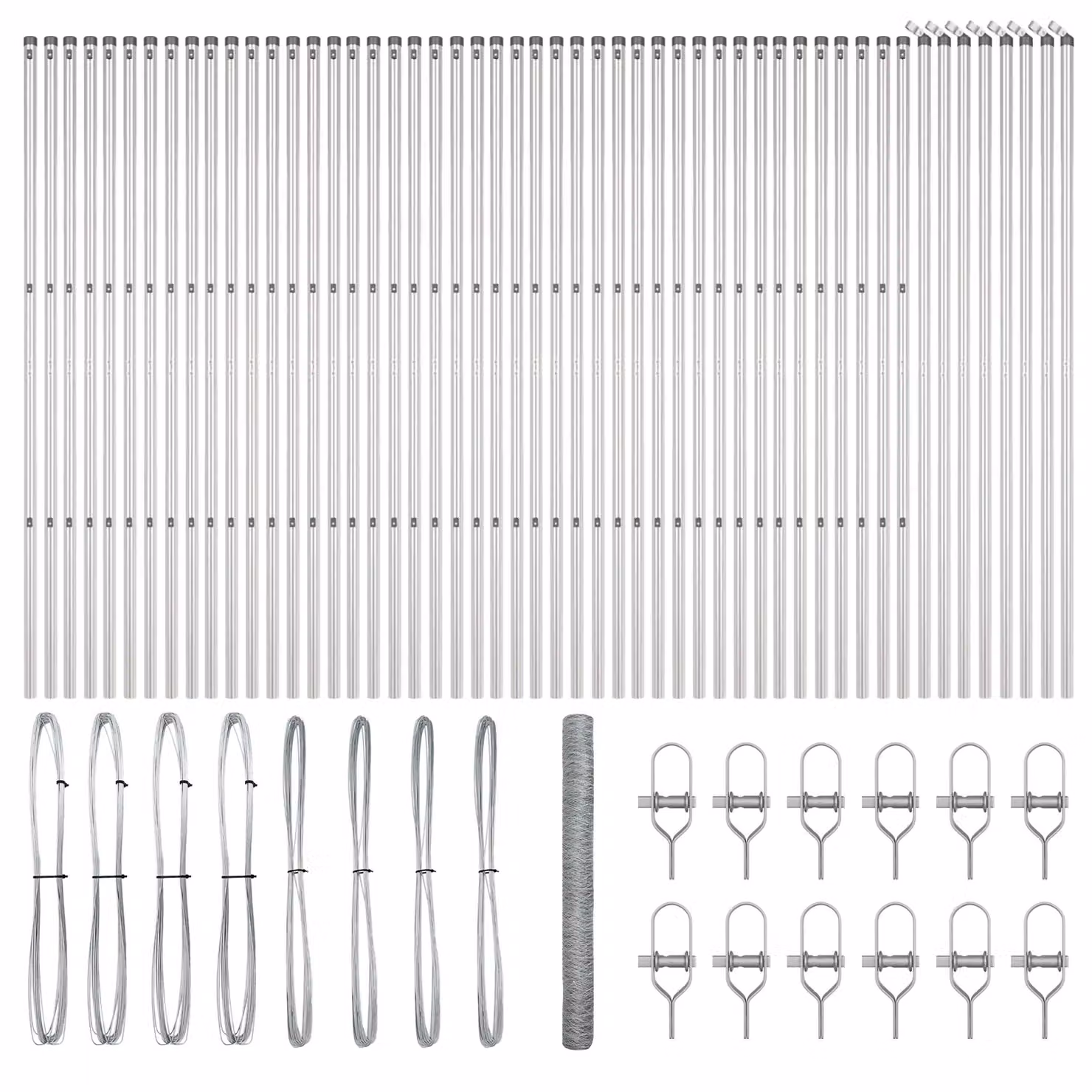 Berkfield Home Silver Galvanised Steel Hexagon Wire Mesh Fence, H: 1.5 m x W: 100 m – 2