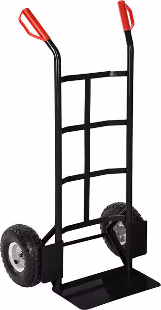 tectake Heavy Duty Steel Sack Barrow, Black
