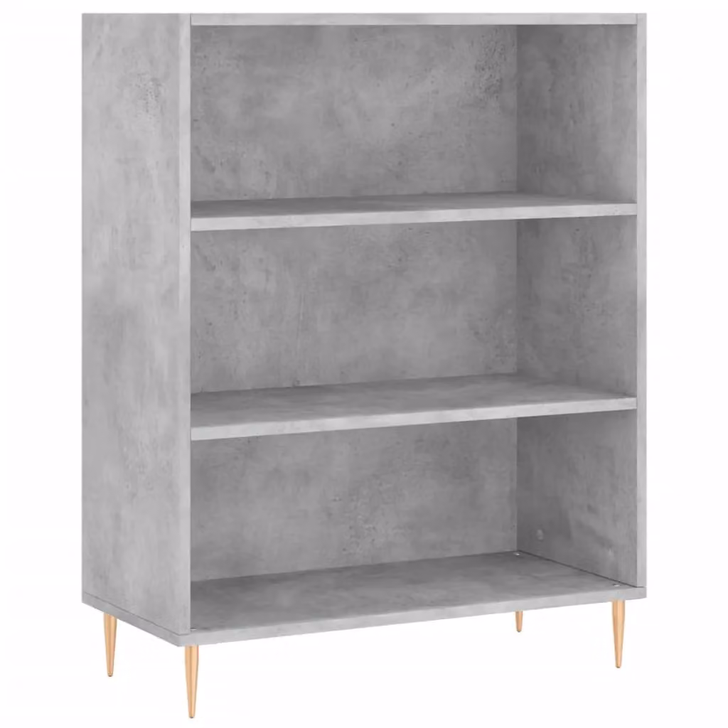 Berkfield Home Modern Freestanding Highboard in Grey, W: 69.5 cm, D: 32.5 cm, H: 180 cm – 2