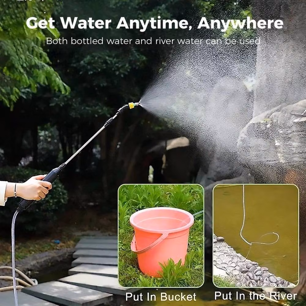 NESTLUNE Garden Electric Sprayer with Rechargeable Battery in Black – 3