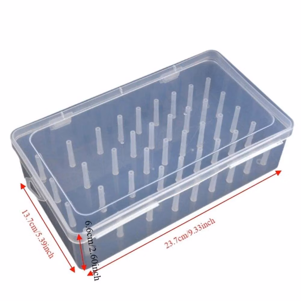 FLAVORA Transparent Plastic Embroidery Thread Storage Case, Width: 50 cm – 2
