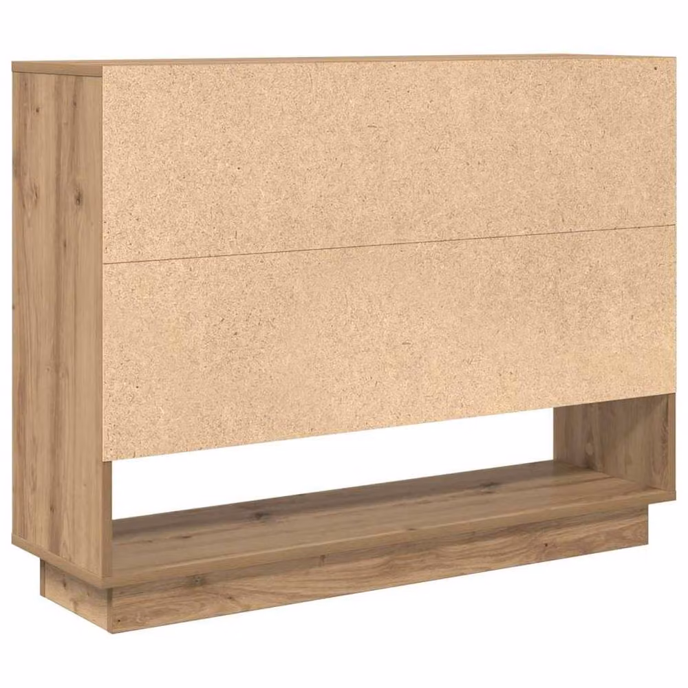 Berkfield Home Artisan Oak Sideboard in Brown, W/D/H: 97 x 29 x 75 cm – 4