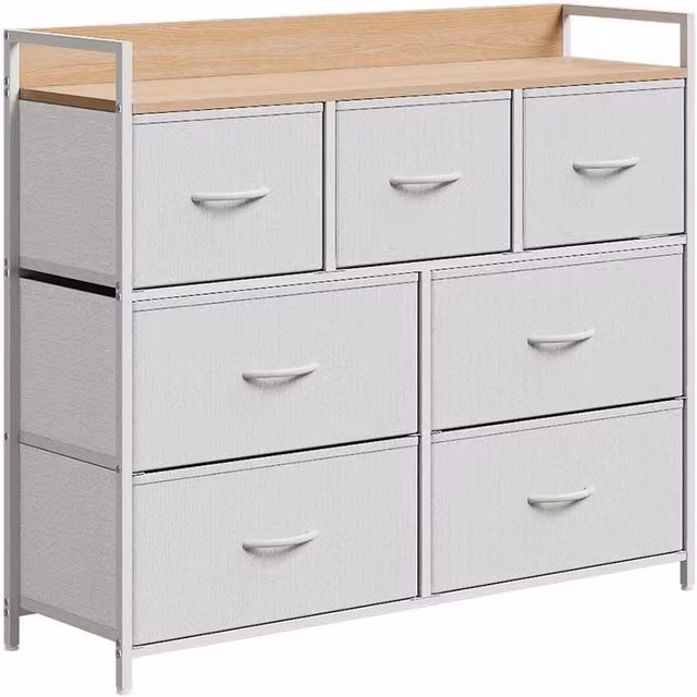 Kelvenix Premium Multi-Drawer Freestanding Storage Cabinet in White