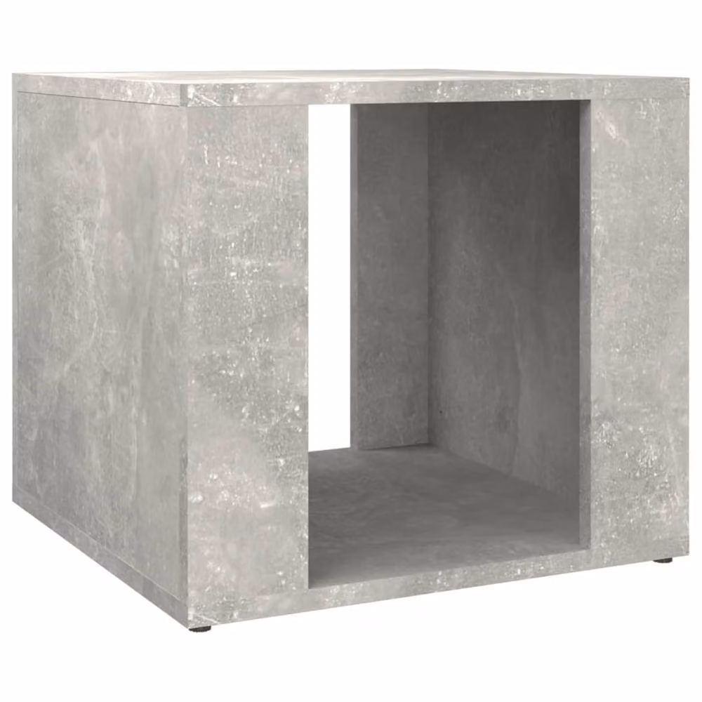 Berkfield Home Elegant Bedside Table in Concrete Grey, W/D/H: 41 x 40 x 36 cm – 2