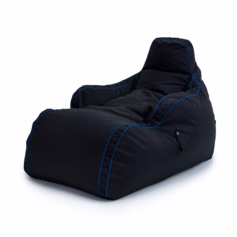 GameOver Store Soul Reaper Large Gaming Bean Bag Chair in Black