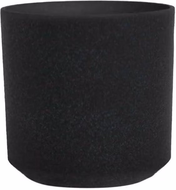 Primrose Black Plastic Cylinder Outdoor Planter Pot, Diameter: 28 cm – 1