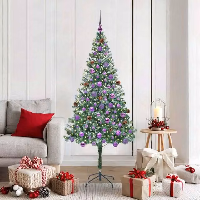 Berkfield Home Artificial Green Christmas Tree with Stand, Height: 180 cm