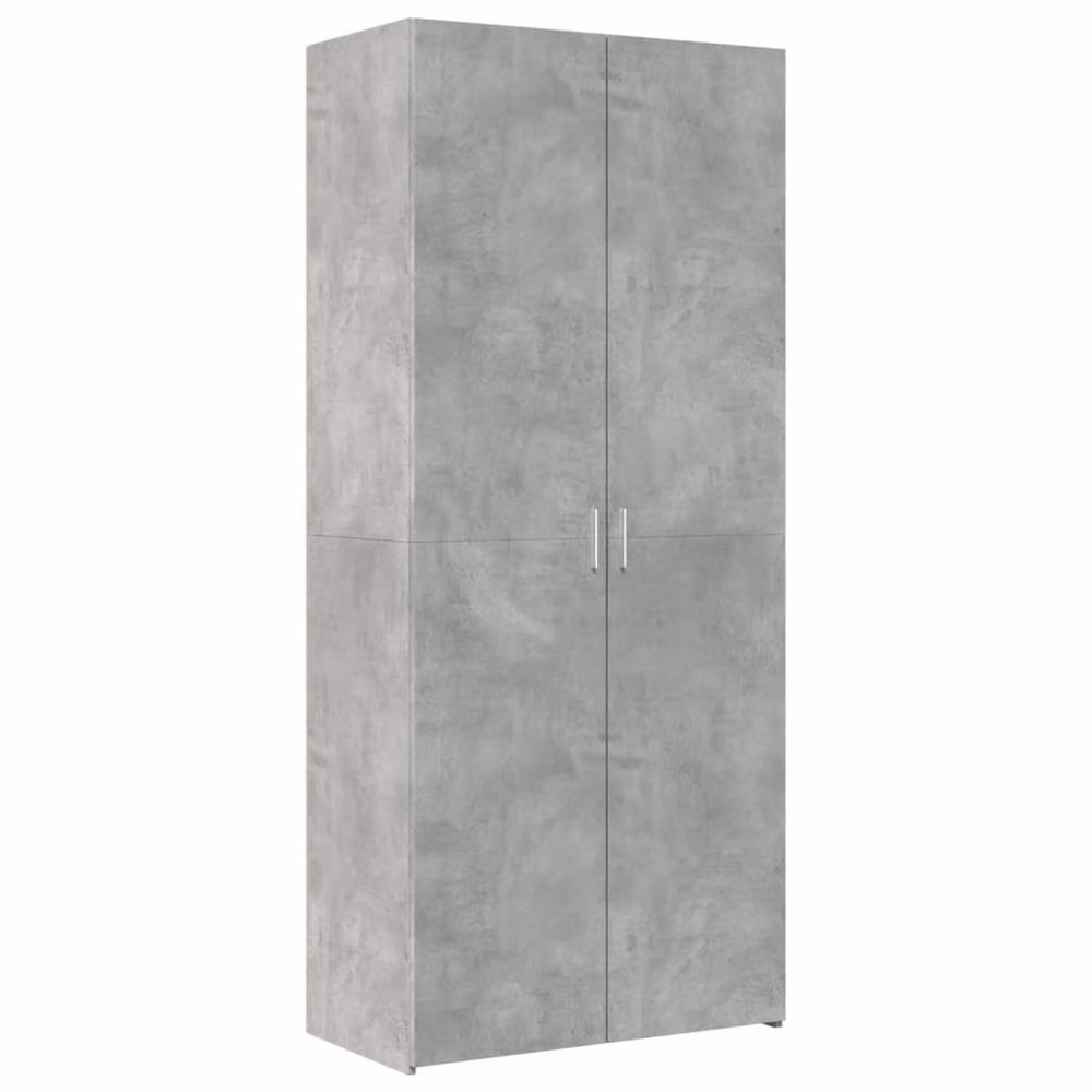 Berkfield Home Highboard in Concrete Grey, W: 80 cm, D: 42.5 cm, H: 185 cm – 2
