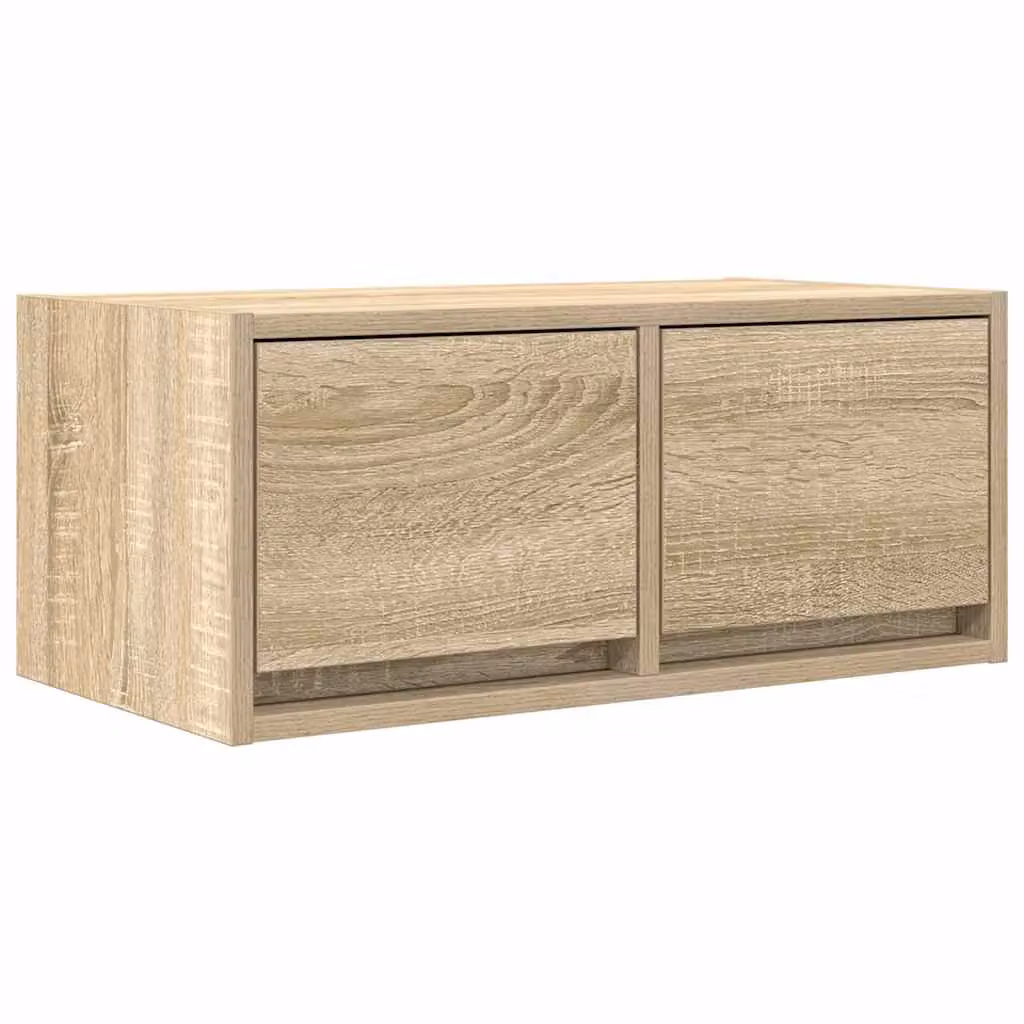 Berkfield Home Sonoma Oak TV Cabinet in Brown, W: 60 cm, D: 31 cm, H: 25.5 cm – 2
