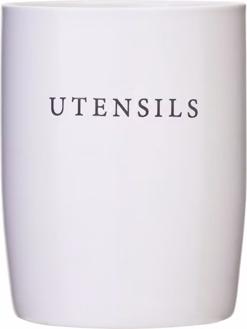 Orsina Beige Ceramic Utensil Holder and Cutlery Organiser