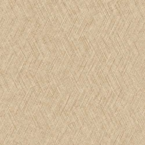 Grandeco Vibes Yuno Textured Woven Effect Vinyl Wallpaper in Beige and Sand