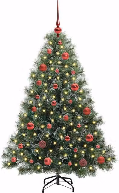 Berkfield Home Realistic Artificial Christmas Tree with 150 LEDs, Green, Height: 150 cm