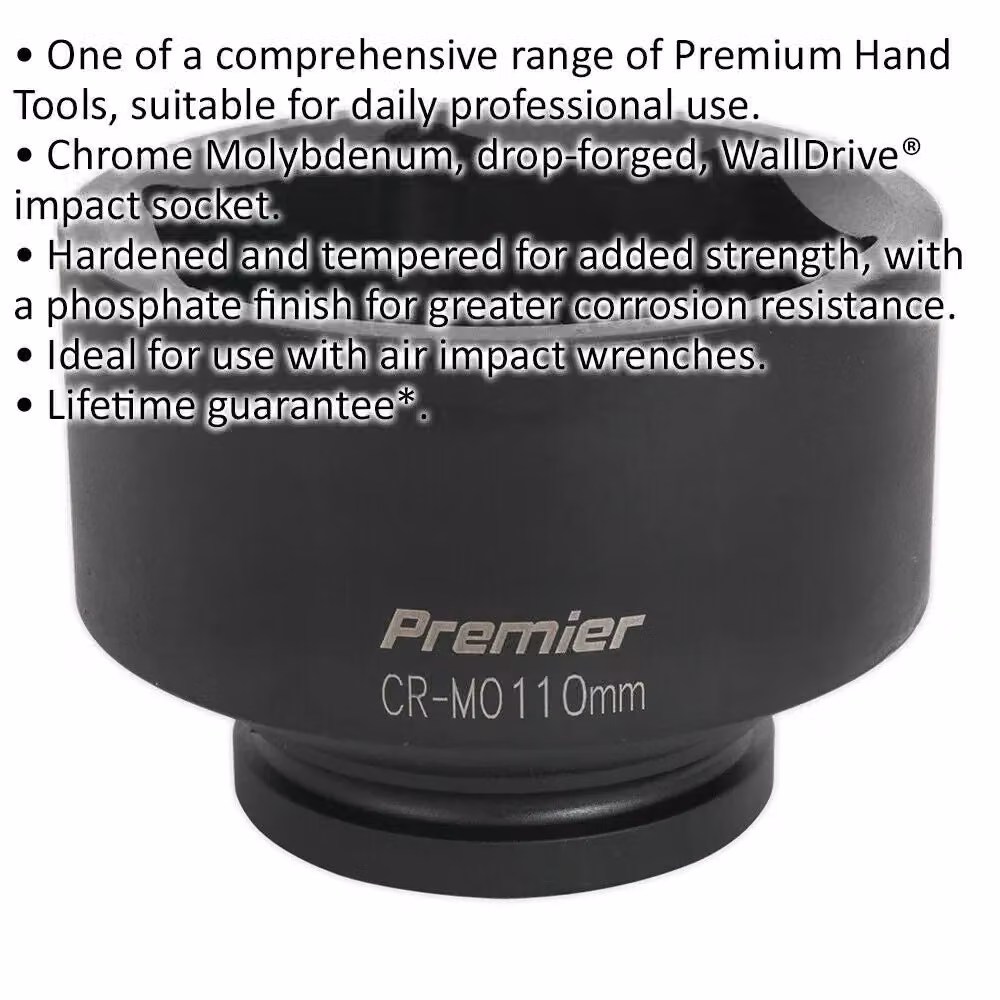 Loops 110mm Forged Chromoly Impact Socket with 1 Inch Square Drive – 2