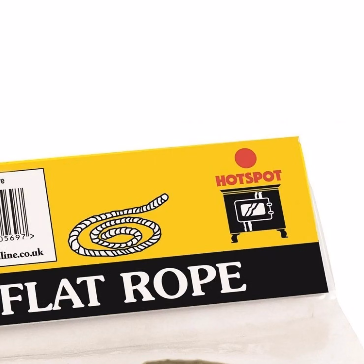 Hotspot Glass Fibre Flat Rope, Black and Multicolour, Width: 10 mm, Length: 2 m – 2