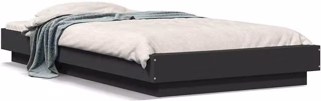 Berkfield Home Modern Bed Frame in Black, W/D/H: 100 x 200 cm – 1