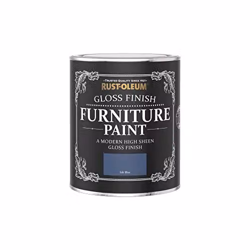 Rust-Oleum Gloss Furniture and Skirting Board Paint in Blue, 750ml – 3