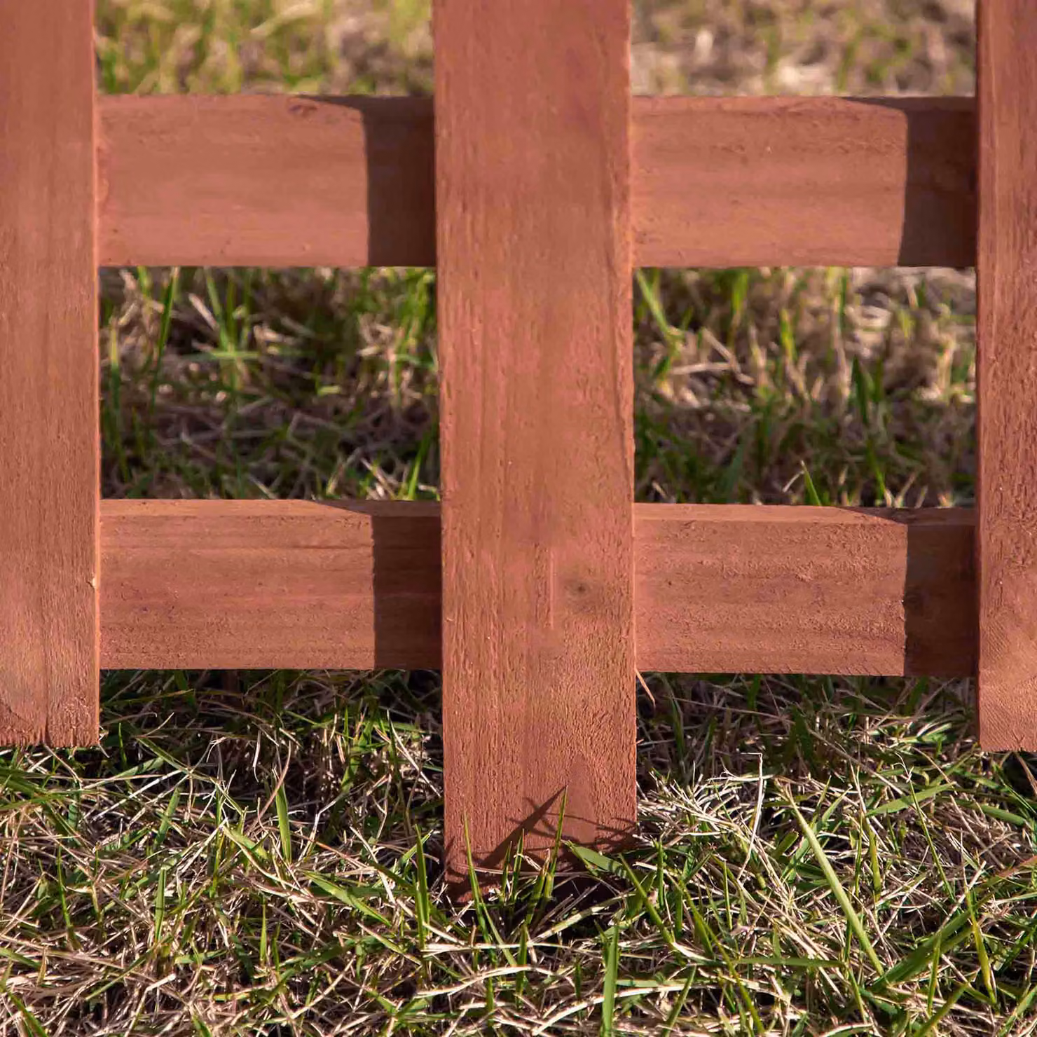 Outsunny Set of 12 Brown Wooden In-Ground Garden Fence Pieces, Height: 60 cm – 6