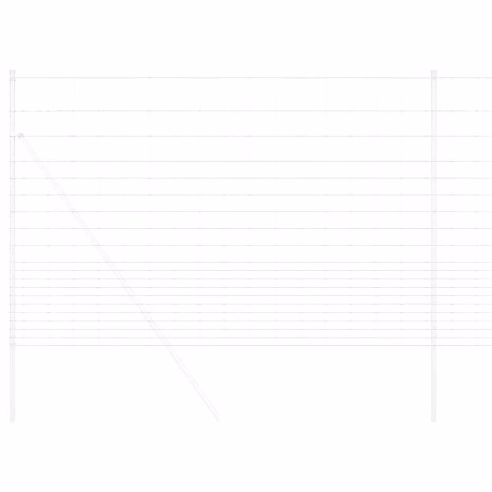 Berkfield Home Field Fence Galvanised Steel in Silver, H: 160 cm x W: 25 m – 2