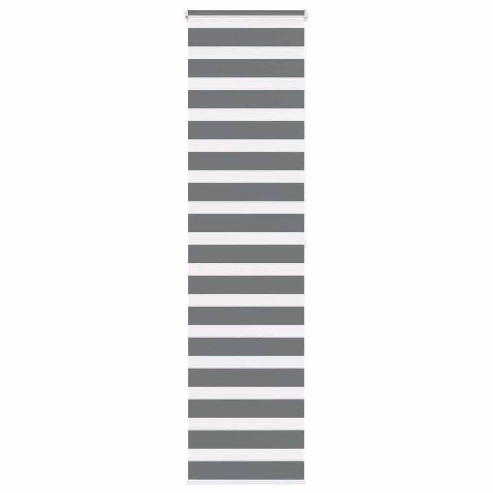 Berkfield Home Elegant Zebra Blind in Dark Grey, W: 65 cm, H: 200 cm – 2