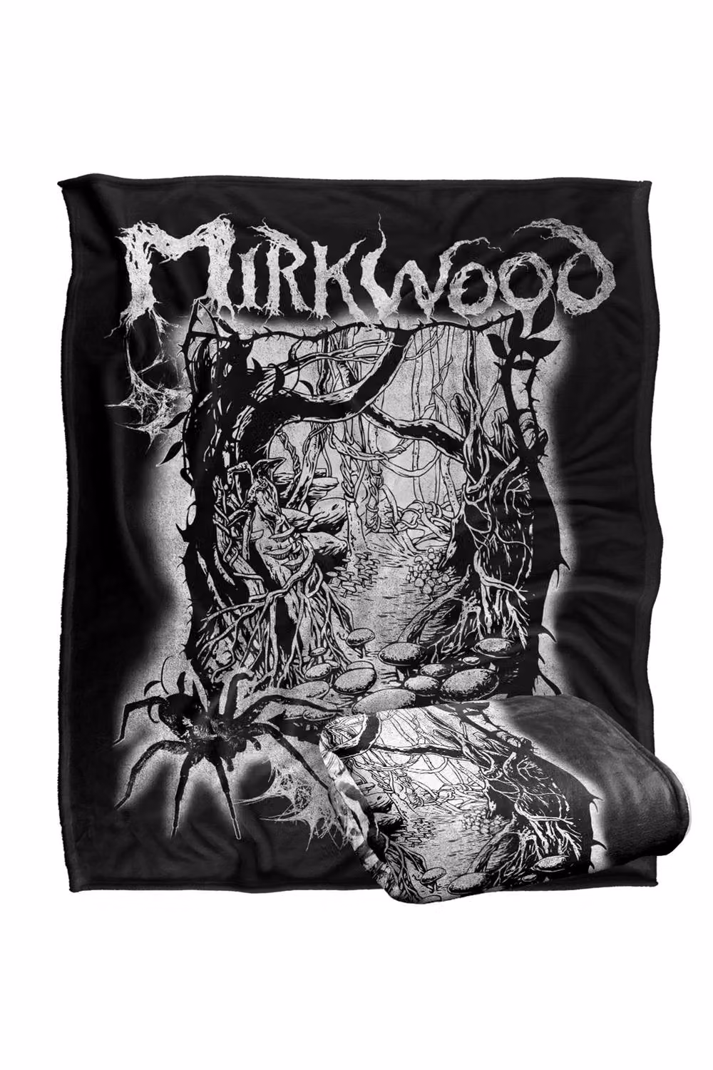 Warner Bros. The Hobbit Mirkwood Metal Band Super Soft Polyester Throw Blanket in Multicolour and Black, Extra Large – 2