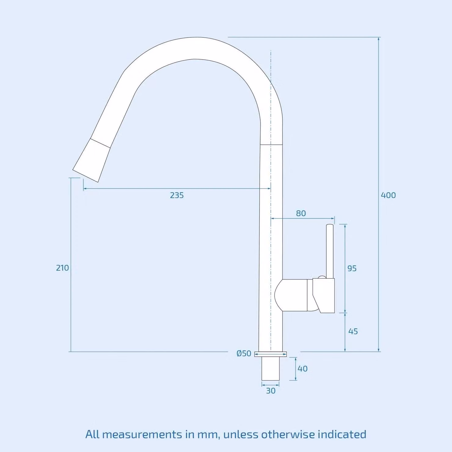 Nes Home Manhattan Pull Out Kitchen Single Lever Mixer Tap with 360 Swivel Spout in Matte Black – 3