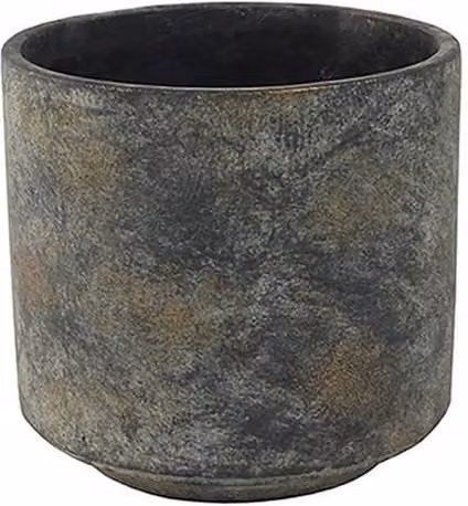 Lemon Pavilion Furniture and Decor Tivoli Round Concrete Planter, Grey, W: 26 cm, D: 26 cm, H: 25 cm