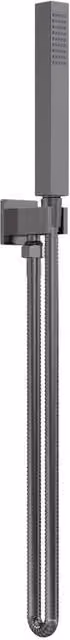 Balterley Round Outlet Elbow Parking Bracket for Shower Handsets in Brushed Pewter Silver