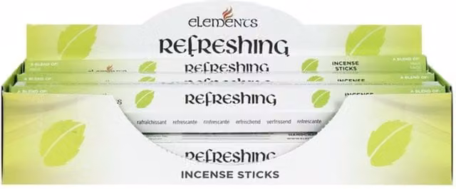 Elements Refreshing Incense Sticks Pack in Mint, Sage and Clove Fragrance, Green