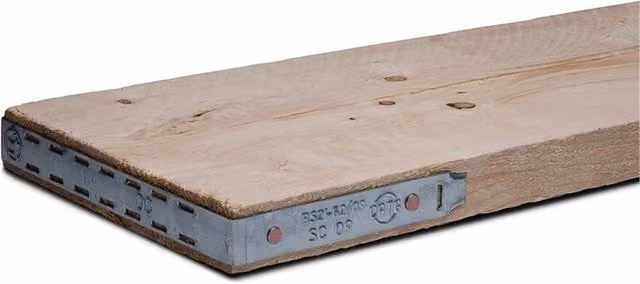 Snowdon Timber Banded Scaffold Boards, Pack of 3, Brown, W: 230 mm, H: 38 mm, L: 1.8 m