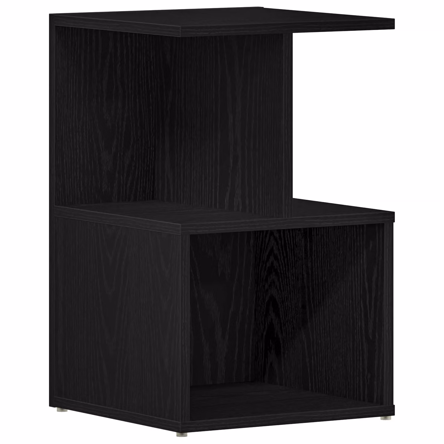Berkfield Home Set of 2 Black Oak Nightstands, W/D/H: 35 x 35 x 55 cm – 3