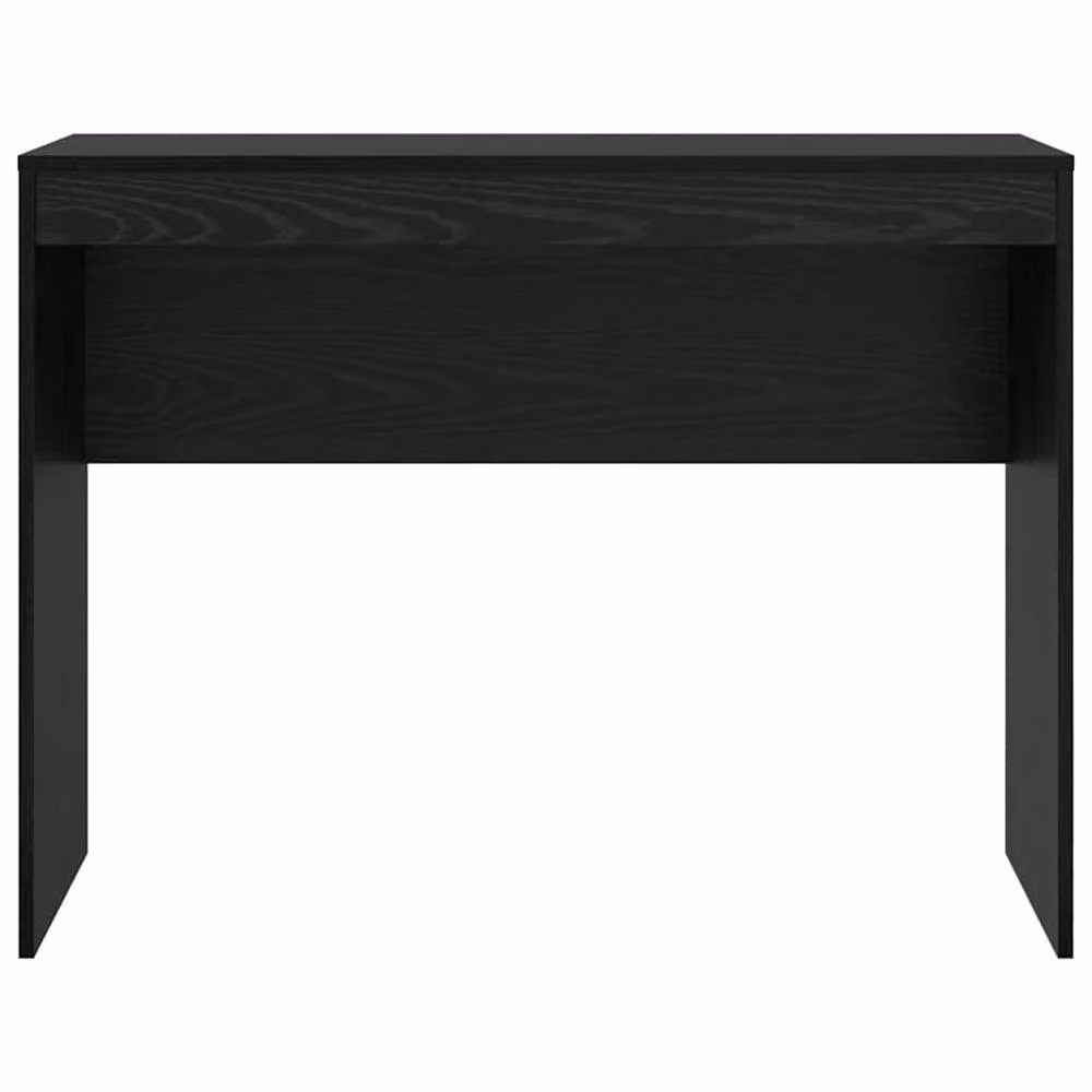Berkfield Home Modern Black Oak Writing Desk, Black, W: 100 cm, D: 40 cm – 4