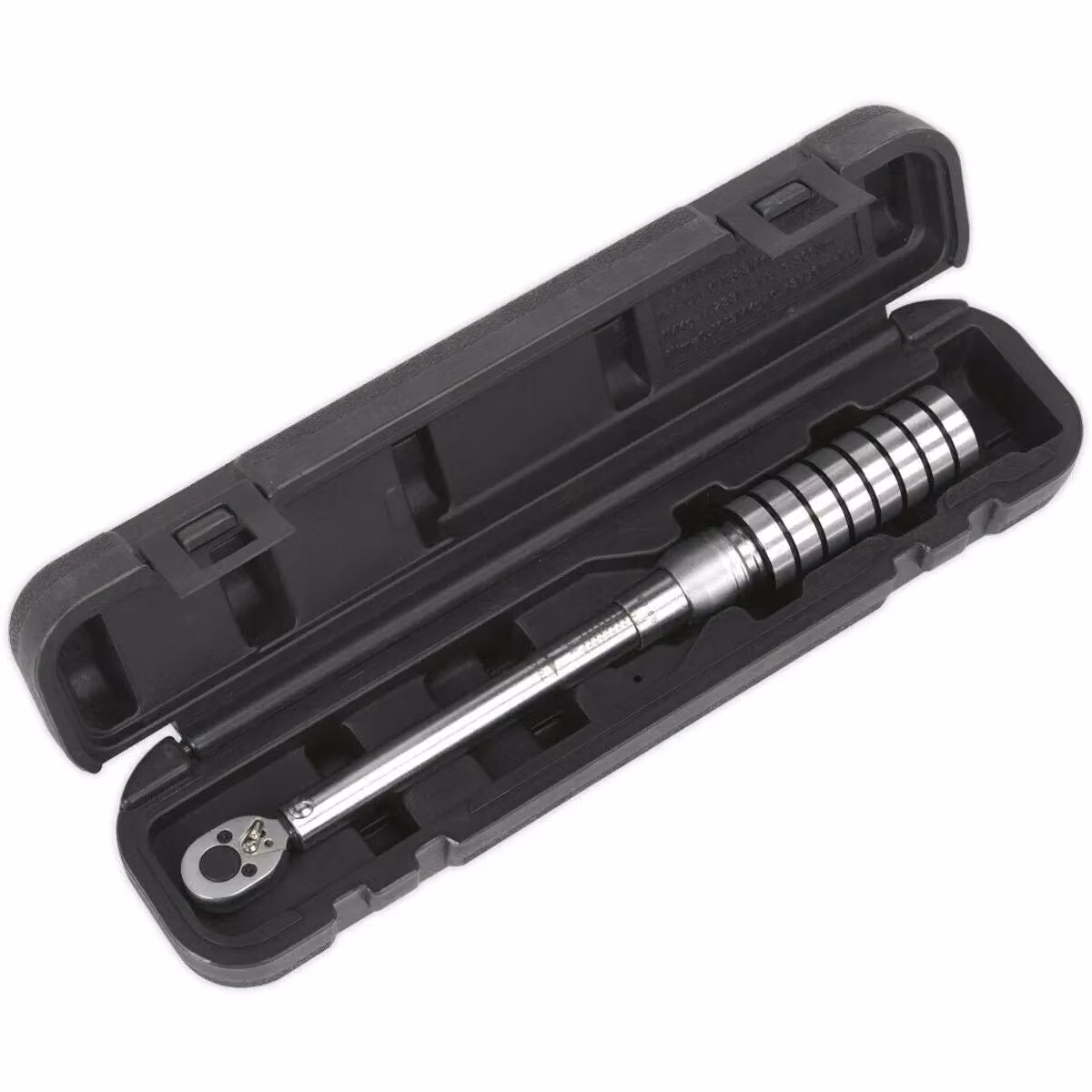 Loops Micrometer Style Torque Wrench with 3/8 inch Square Drive and Flip Reverse Function, 20 to 100 Nm, Silver and Multicolour – 2