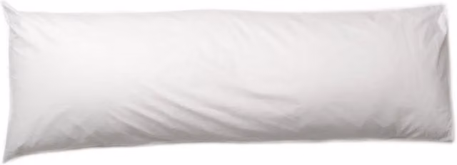 Bellissimo Pair of White 400 TC Cotton Bolster Pillowcases