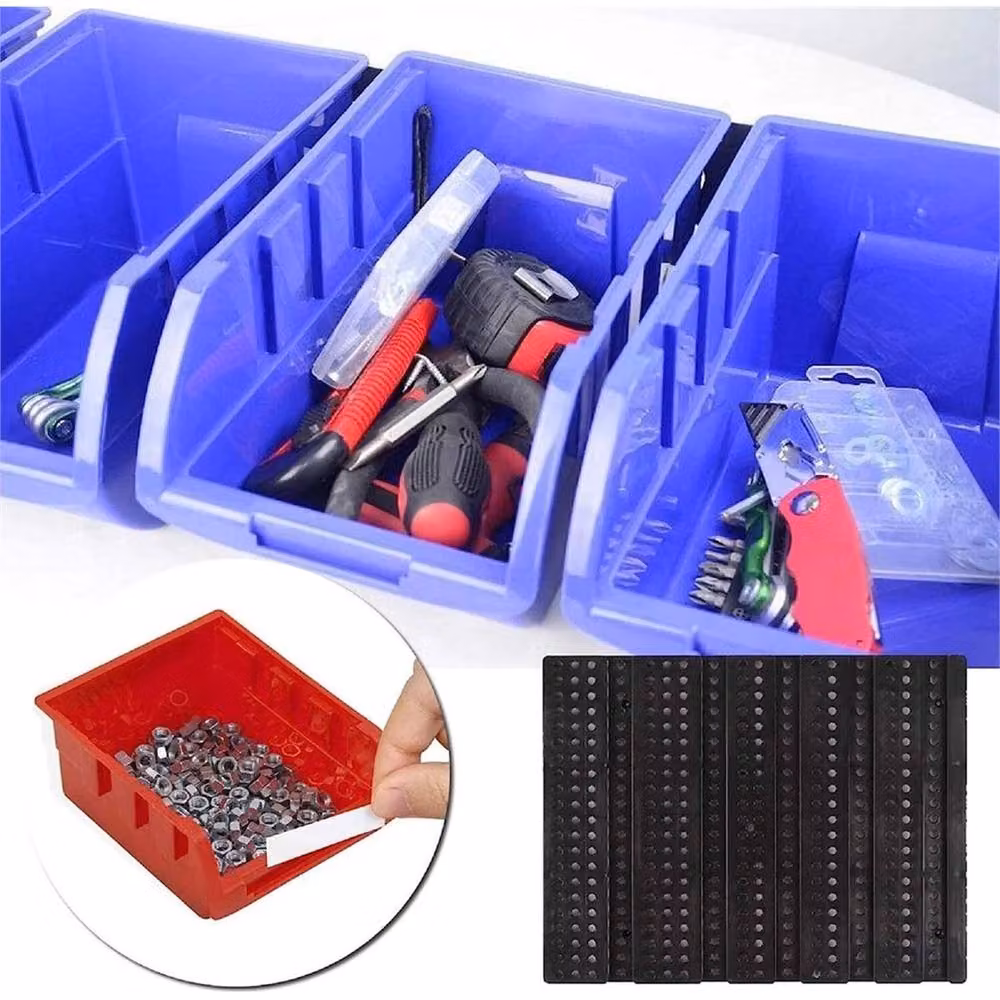 VOGREX Wall Mounted Plastic Parts Organizer with 30 Bins in Multicolour – 4