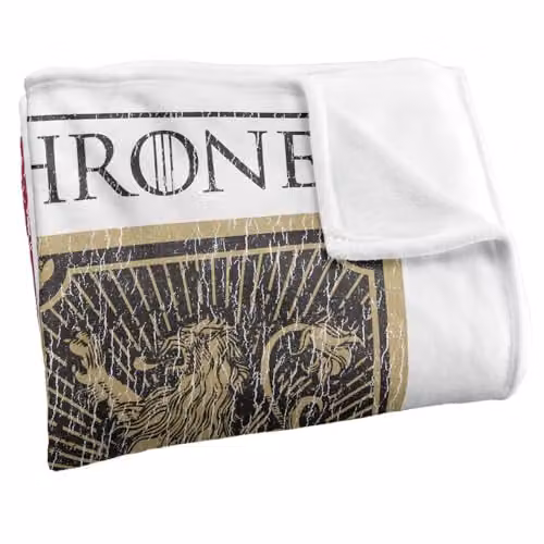 Warner Bros. Game of Thrones House Squares Silky Touch Super Soft Fleece Throw Blanket, Multicolour, W: 127.0 cm, L: 152.4 cm – 2