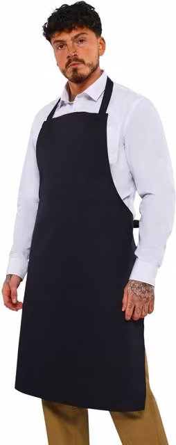 BonChef Full Length Apron in Navy Blue