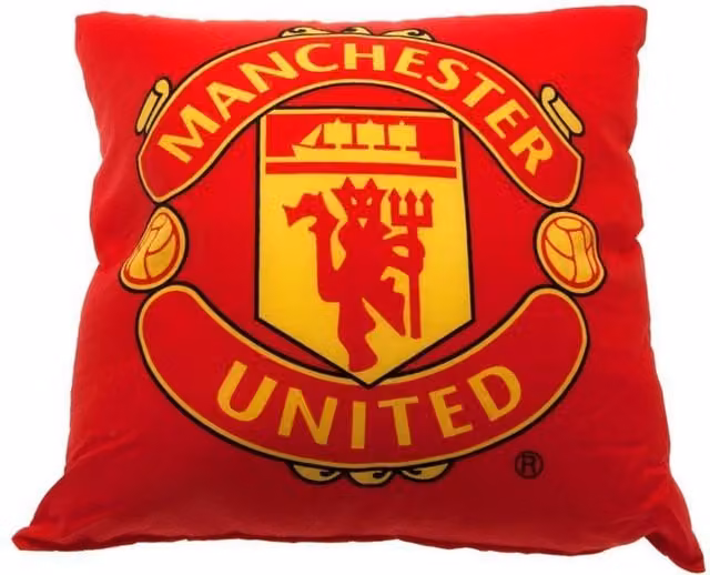 Manchester United FC Square Cushion in Red, 40 x 40 cm