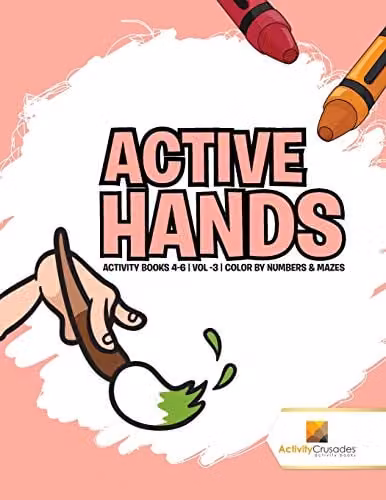 Active Hands Activity Crusades Colour by Numbers and Mazes Activity Book for Ages 4-6, Multicolour – 1
