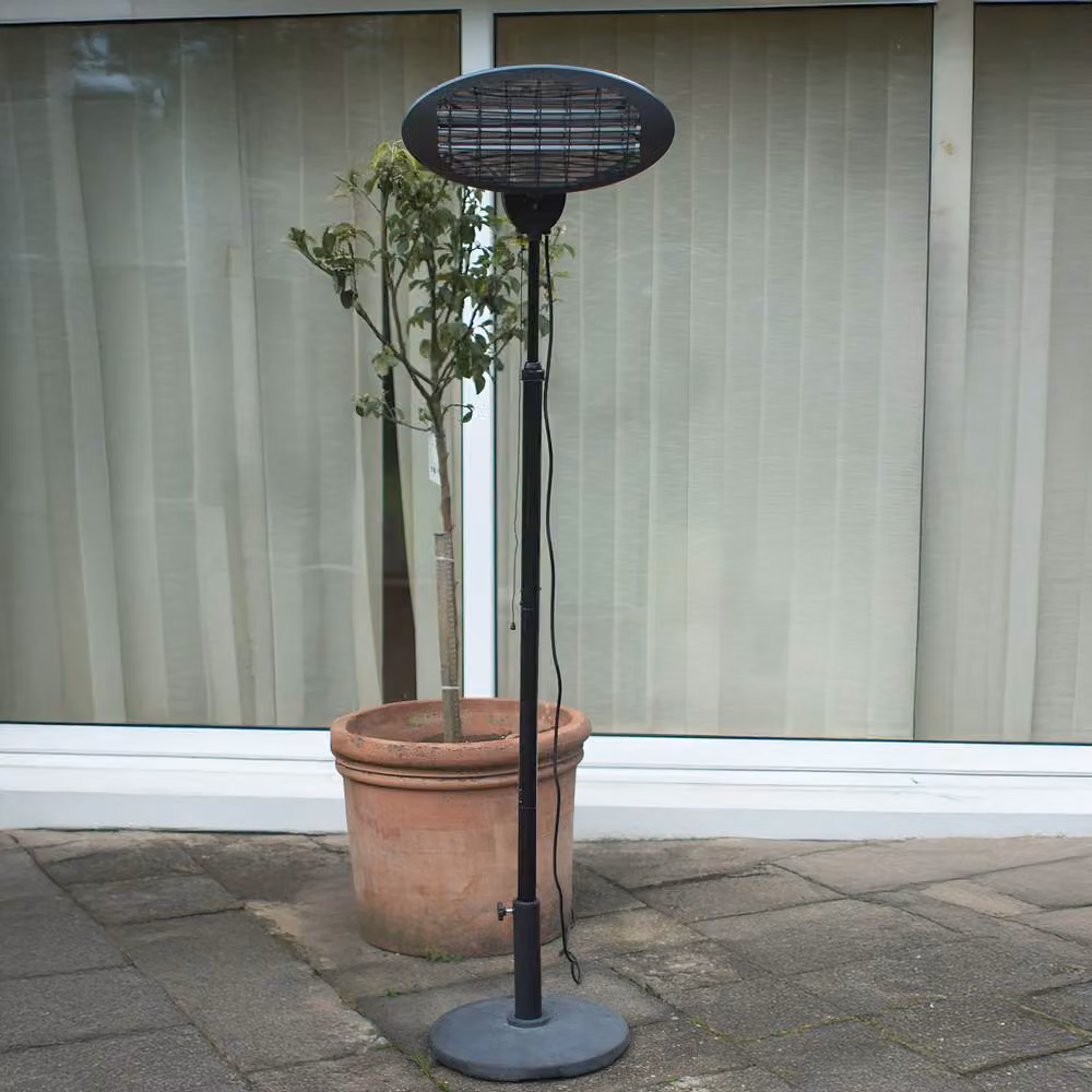 Primrose 2kW IPX4 Electric Quartz Bulb Patio Heater in Black – 4