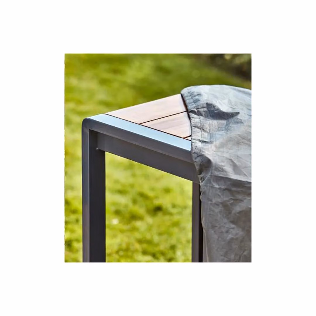Ivyline Waterproof Fireplace Cover, Grey, H: 120 cm, W: 59 cm