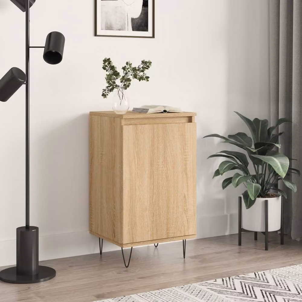Berkfield Home Sonoma Oak Sideboard in Light Oak, W/D/H: 40 x 35 x 70 cm – 2