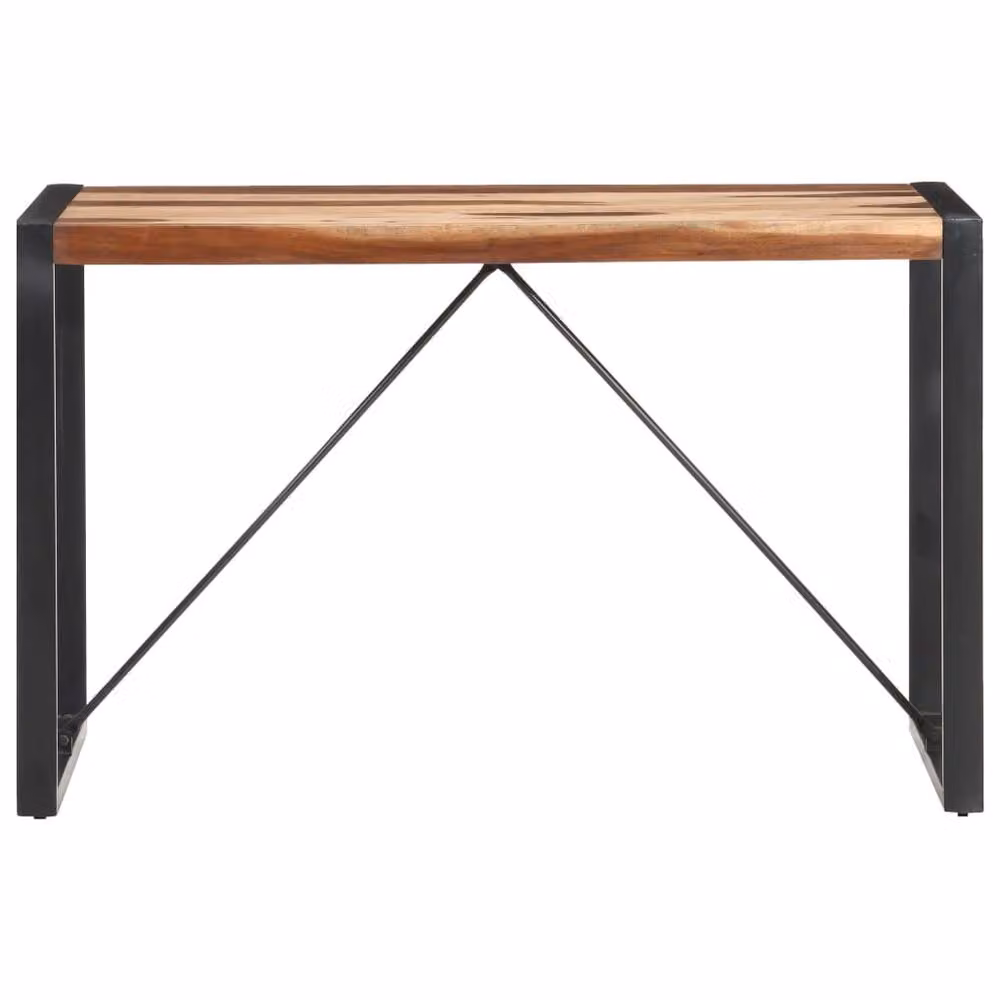 Berkfield Home Brown Solid Wood Rectangular Dining Table W/D/H: 120 x 60 x 75 cm – 2