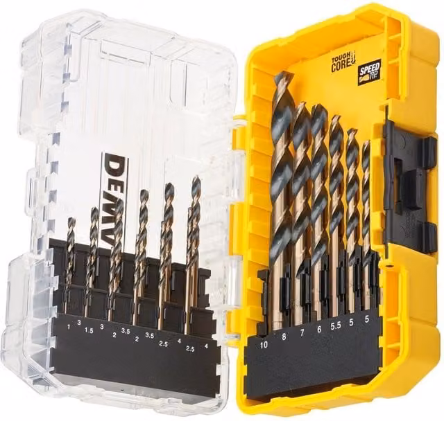 DeWalt DT70728 19 Piece HSS Twist Drill Set in Black and Gold – 1