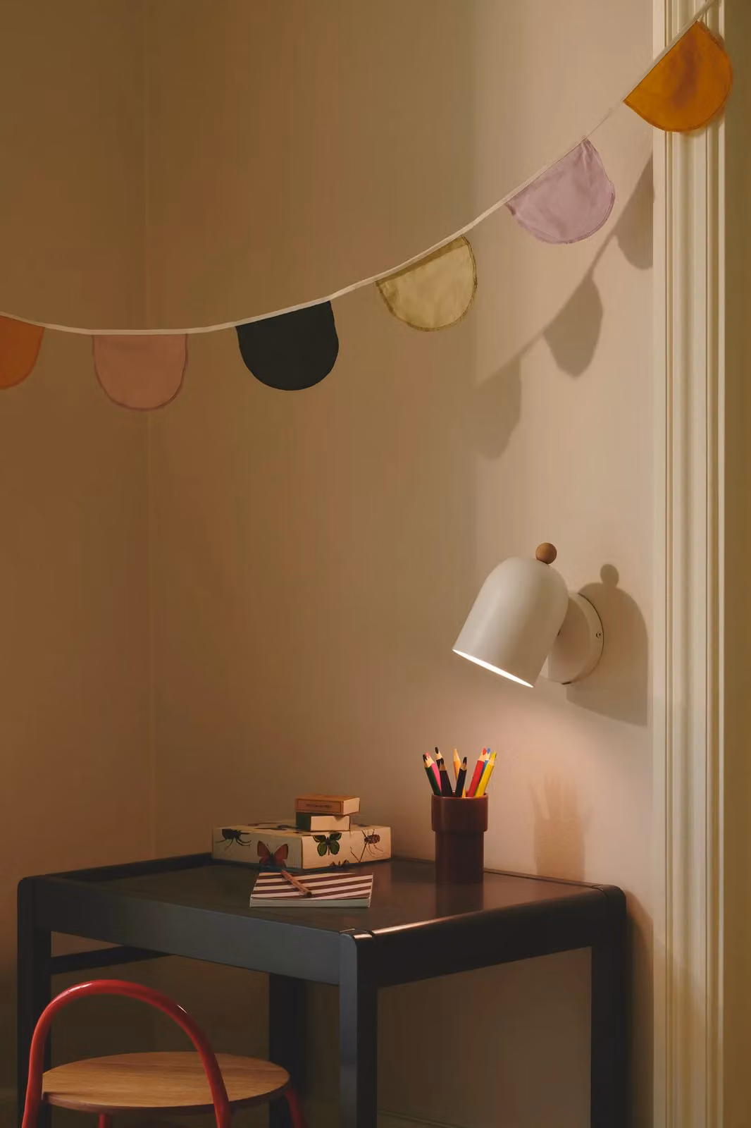 Nordlux Gaston Adjustable Wall Light in White Metal and Wood with E27 Socket – 2