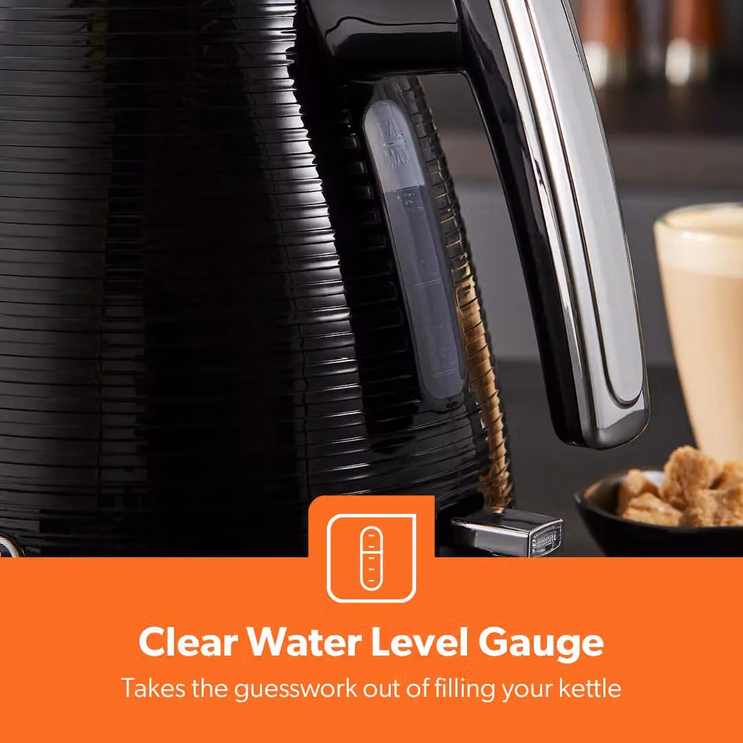 Geepas Linear 1.7 l Electric Cordless Kettle with Rapid Boil and Auto Shut-off in Black – 4