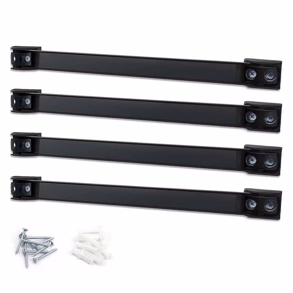 FLAVORA Magnetic Wall Mounted Tool Holder Storage Rack in Black, W: 52 cm, H: 1000 cm – 4