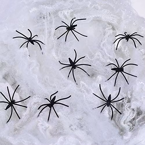 Shatchi 24-Piece Black Plastic Halloween Spiders – 2