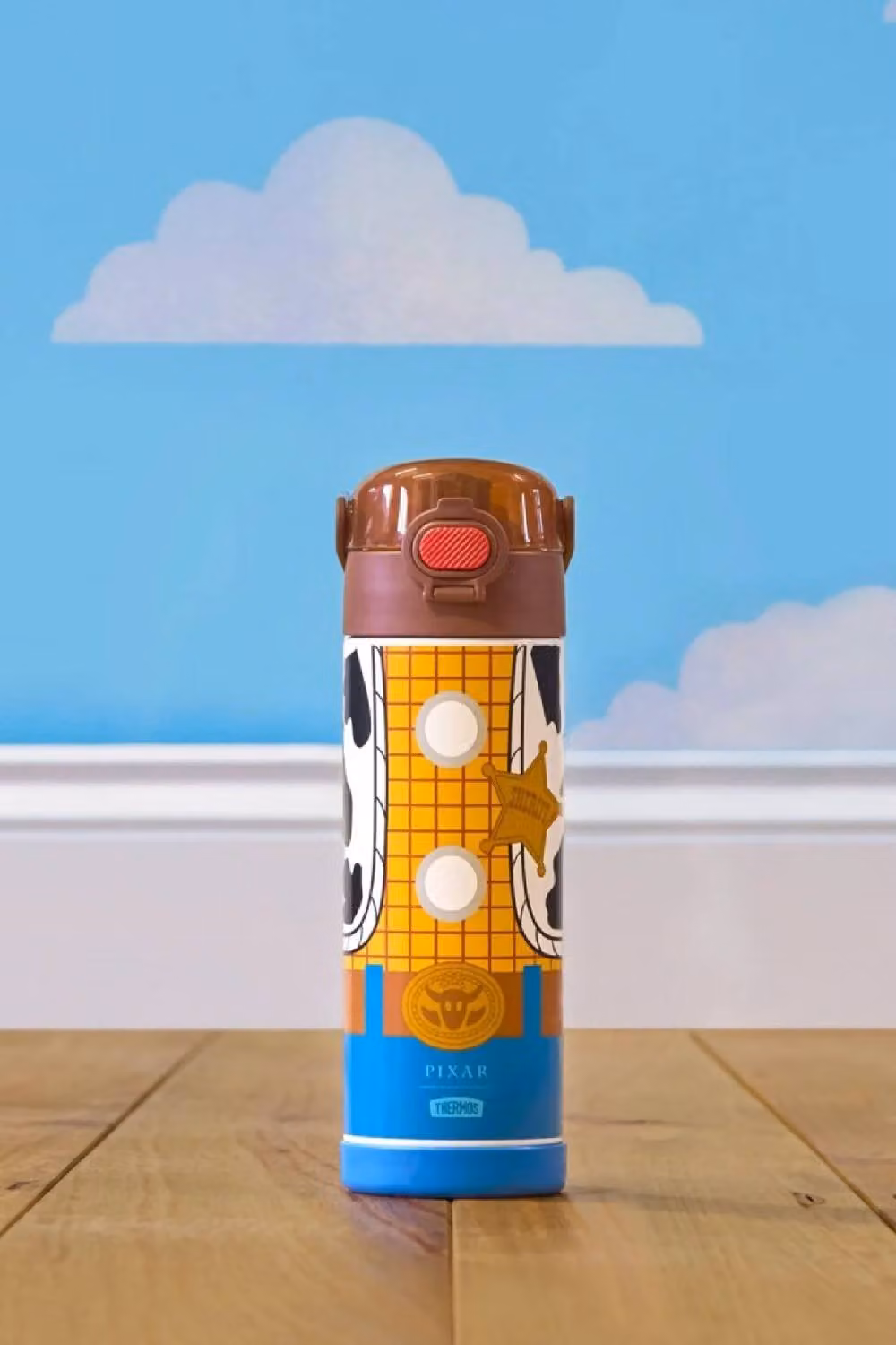 Thermos Disney Toy Story Woody Multicolour Stainless Steel Vacuum Insulated Kids Bottle with Carry Handle, 470ml – 3