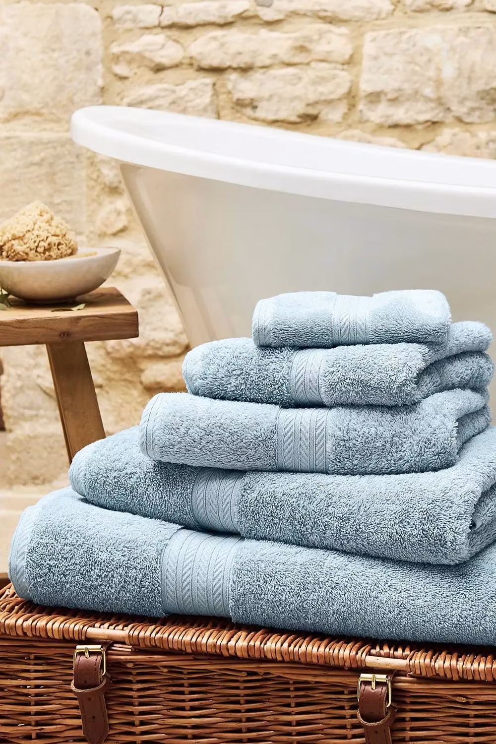 Christy Renaissance 8 Piece Egyptian Cotton Towel Bale in Mid Blue, 675GSM – 2